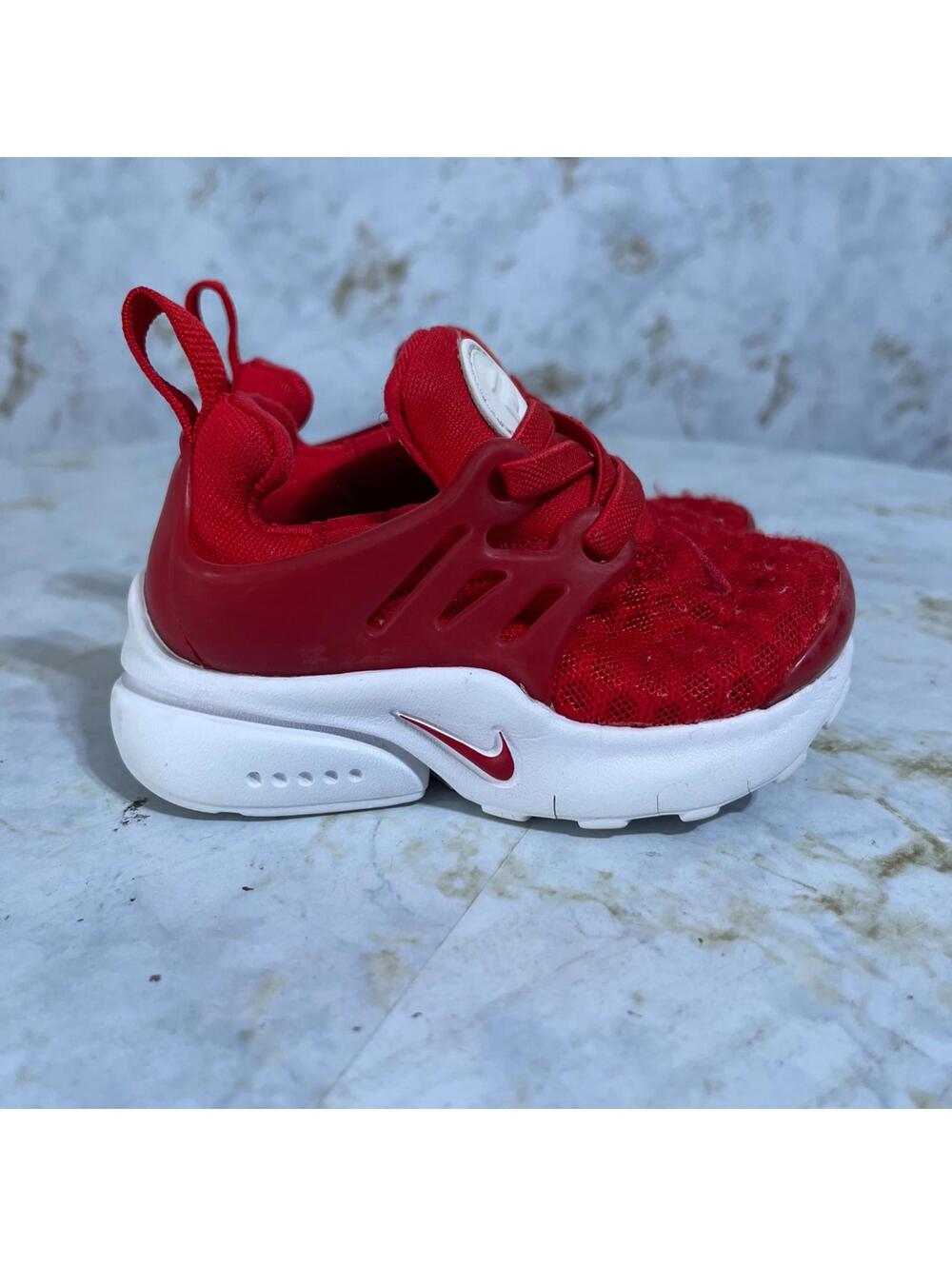 Nike Presto Toddler Youth Size 5C Baby Shoes Red White Slip On Athletic Sneaker